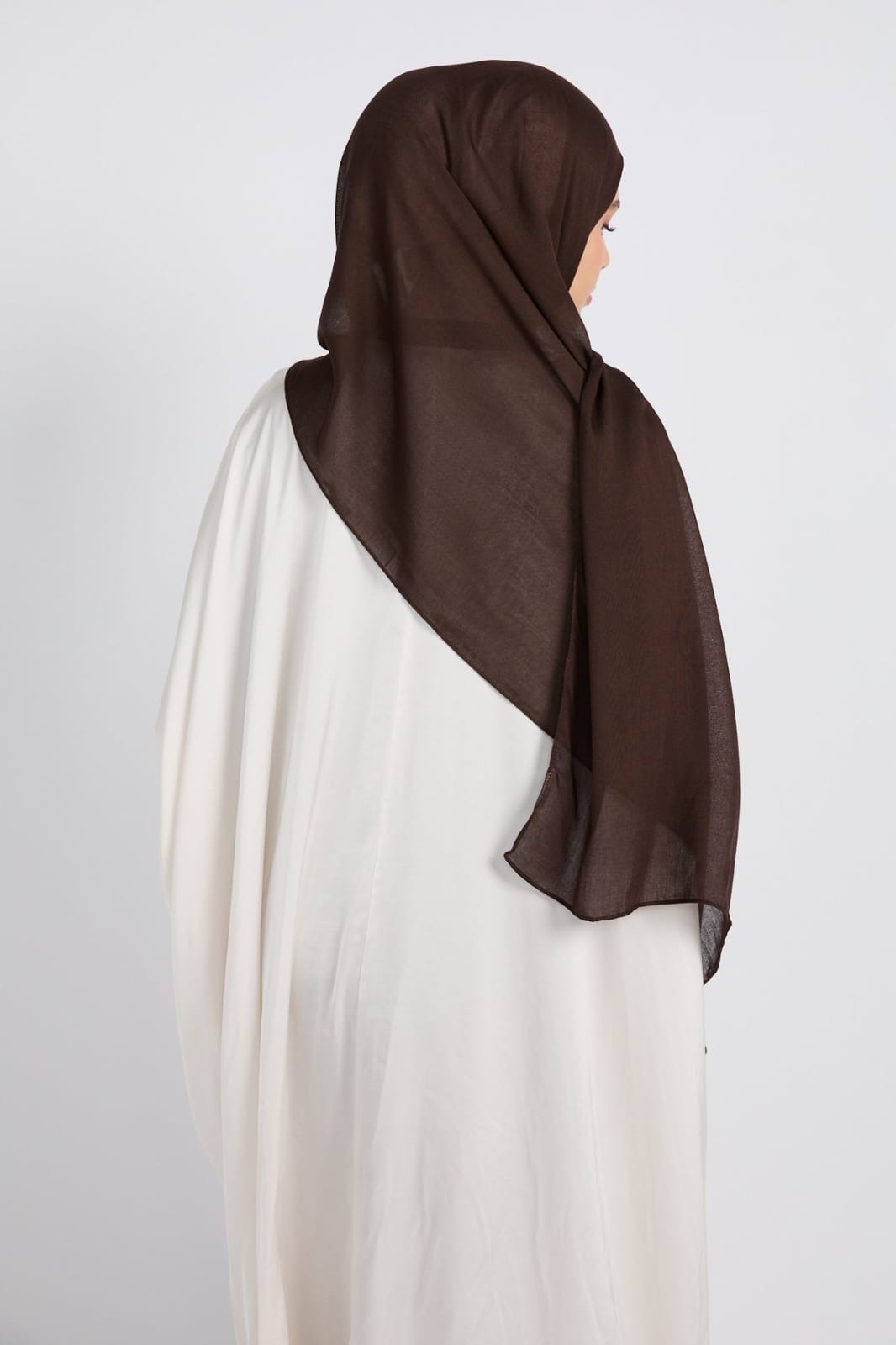 Premium Cotton Modal Hijab - Chocolate Plum
