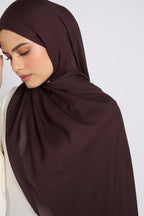Premium Cotton Modal Hijab - Espresso