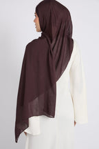 Premium Cotton Modal Hijab - Espresso