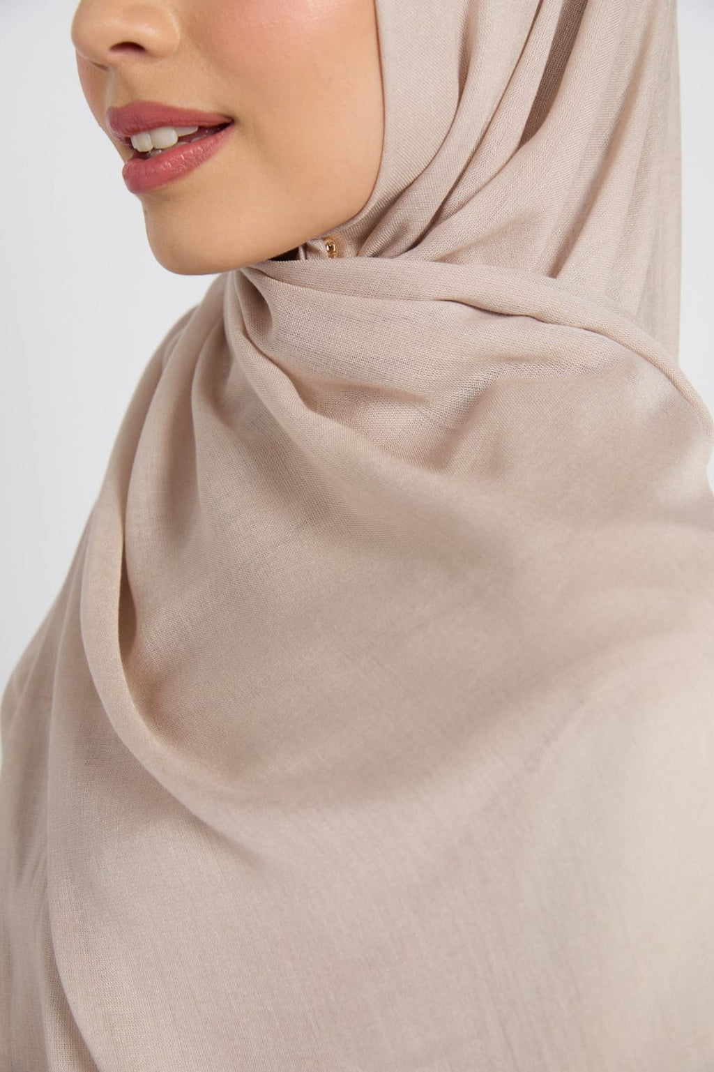Premium Cotton Modal Hijab - Feather Grey