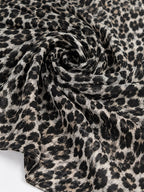 Premium Leopard Print Georgette Hijab | Soft Lightweight Printed Scarf | 185 × 75 cm