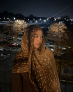 Premium Deer Print Chiffon Hijab | Soft Lightweight Printed Scarf for Women | 180 × 70 cm