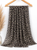 Premium Leopard Print Chiffon Hijab | Soft Lightweight Animal Print Scarf for Women | 180 × 70 cm