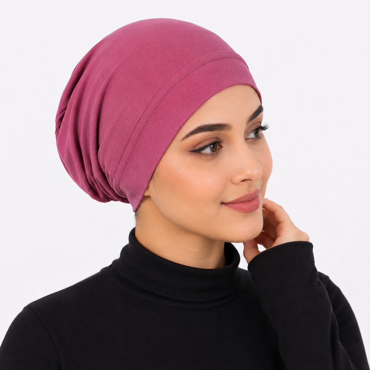 Premium Chiffon Inner Hijab Cap / Ready-to-Wear Slip-On Cap
