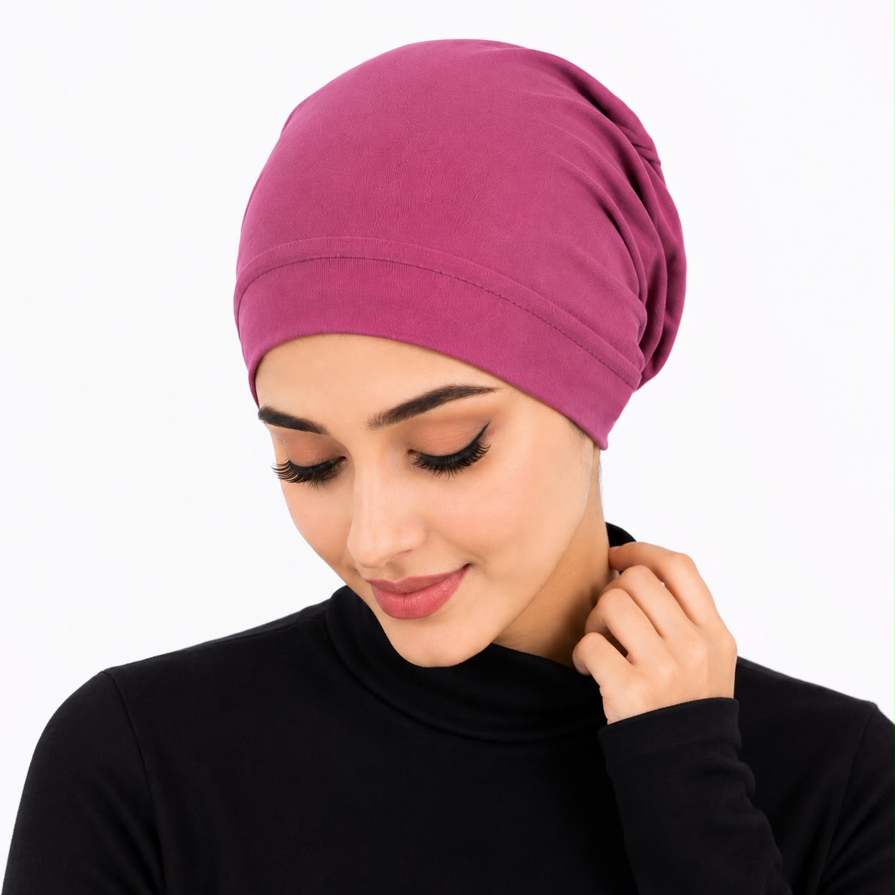 Premium Chiffon Inner Hijab Cap / Ready-to-Wear Slip-On Cap