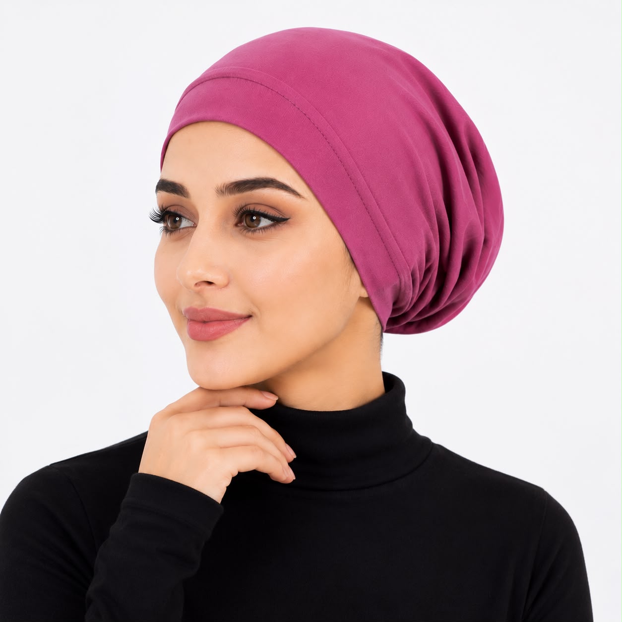 Premium Chiffon Inner Hijab Cap / Ready-to-Wear Slip-On Cap