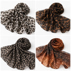 Chiffon Animal Print & Spotted Hijab Collection (Set of 4)