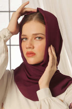 Premium georgette hijab single maroon perfect for daily wear
