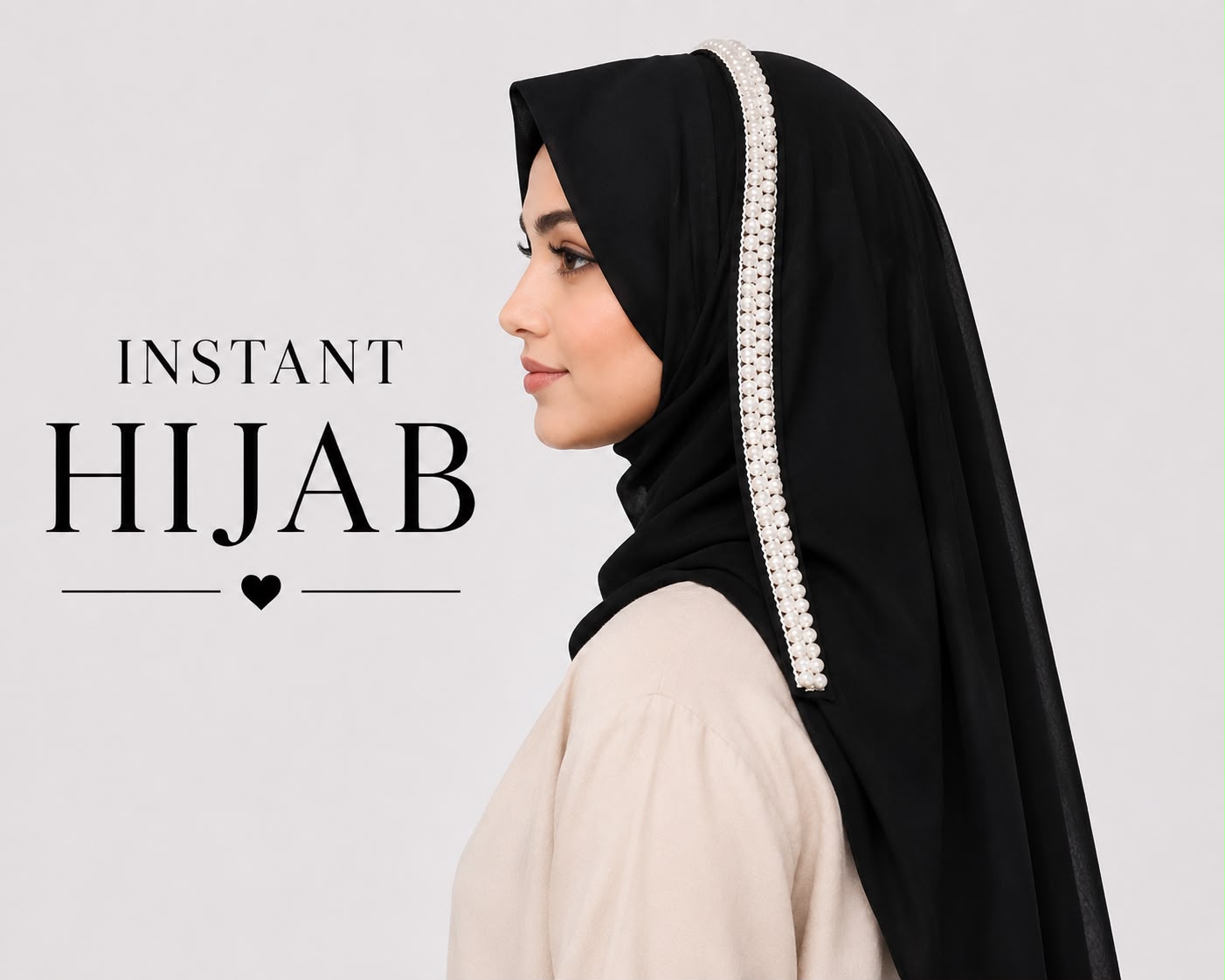 Profile Pearl Chiffon Instant Hijab