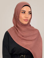 Premium Cotton Modal Hijab-Desert Rose