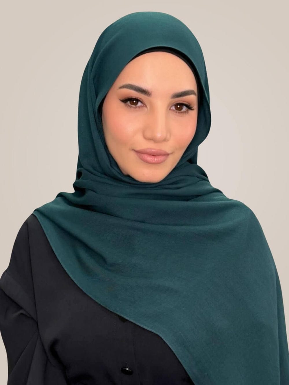 Premium Cotton Modal Hijab-Dark Aqua