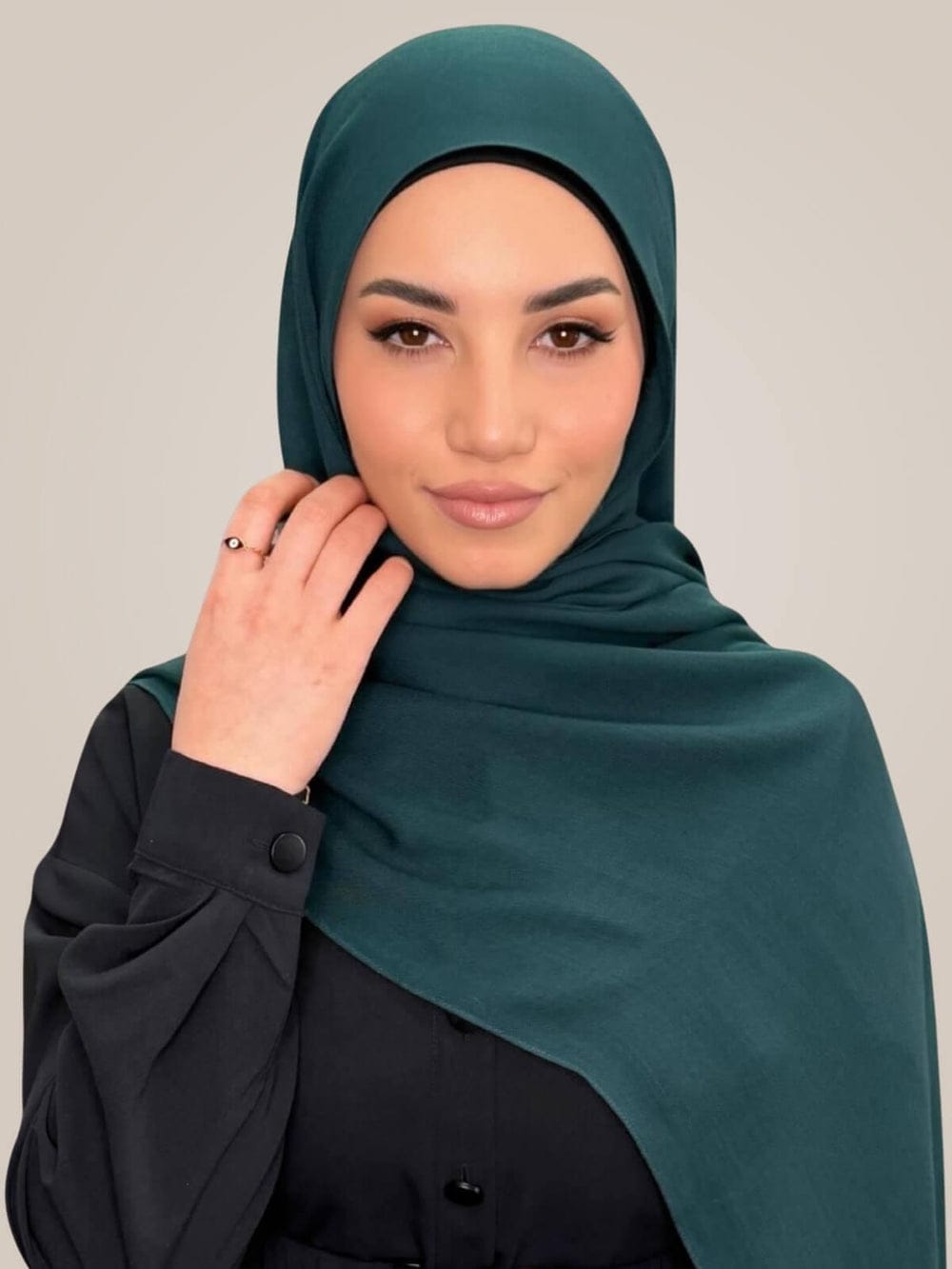 Premium Cotton Modal Hijab-Dark Aqua