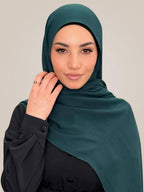 Premium Cotton Modal Hijab-Dark Aqua