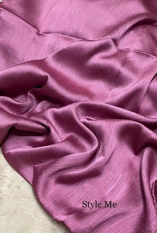 Muna Satin Maroon Dusky Pink