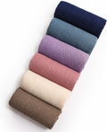 Premium Cotton Crinkle Combo -(6 Set) easy styling lightweight and non-slip these hijabs