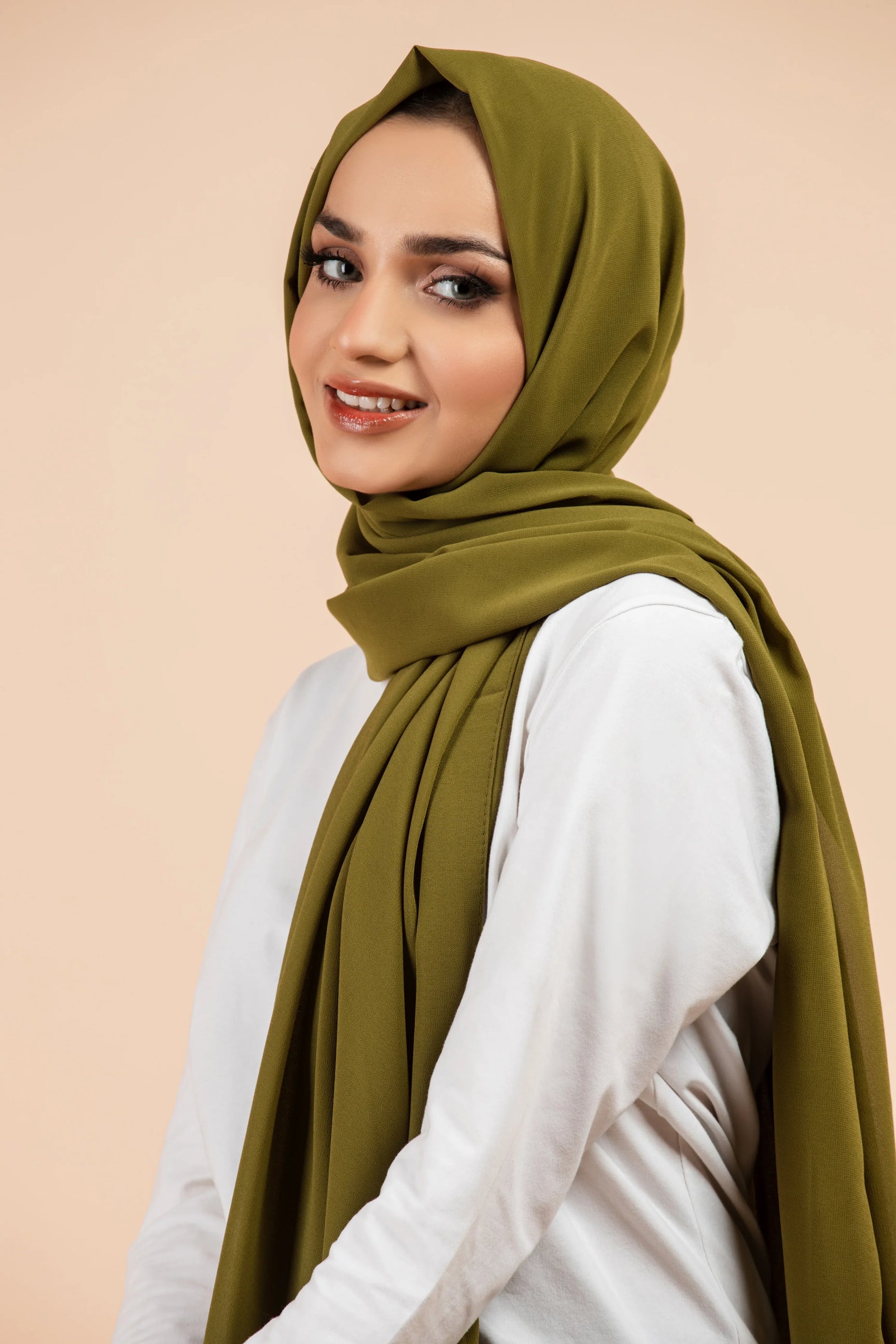Premium Georgette Hijab - Henna