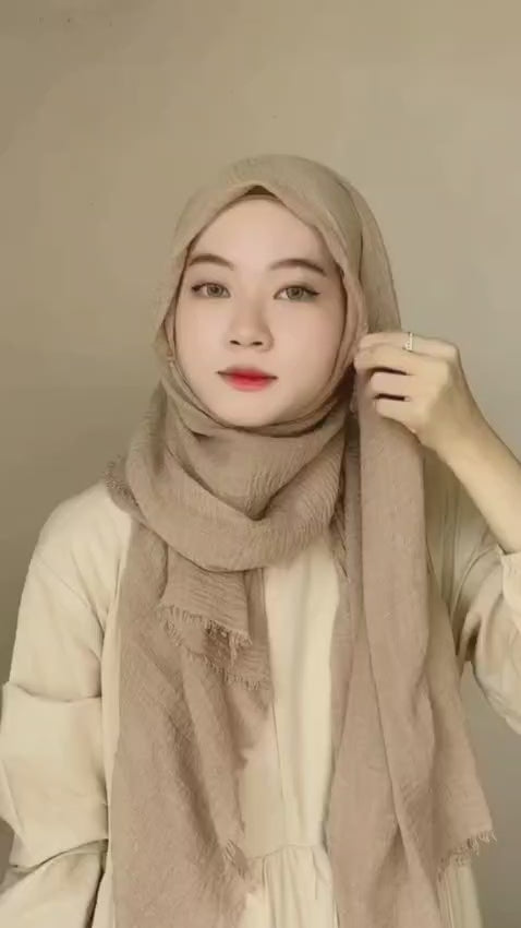 Cotton Crinkle beige