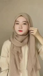Cotton Crinkle beige