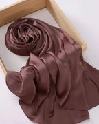 Muna Satin Maroon Bronze
