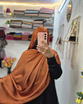Muna Satin Maroon Light Orange